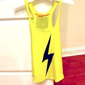 Neon yellow XS women’s bolt tank